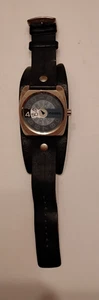 Vintage Fossil JR-8460 Quartz Herrenuhr, blaues Jump Hour Lederband - Bild 1 von 14