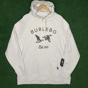 Sudadera con capucha polar Burlebo talla XL cola blanca ciervo brezo avena al aire libre - Imagen 1 de 4
