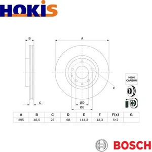 2x BRAKE DISC 0 986 479 H23 FOR MAZDA CX-30 PEXN/HFY1/PEXP/PEXW/HFY7 2.0L 4cyl - Picture 1 of 6