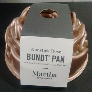 Martha Stewart Nordic Ware Rose Bundt Pfanne Antihaft USA Rose Gold Farbe - Bild 1 von 7