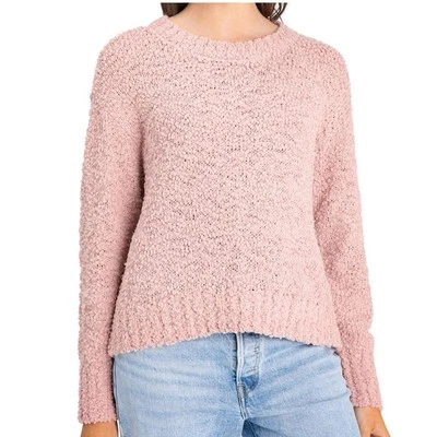 Suéter tejido grueso Social Standard Sanctuary para mujer talla S rosa cuello redondo preppy Foto 1 de 4