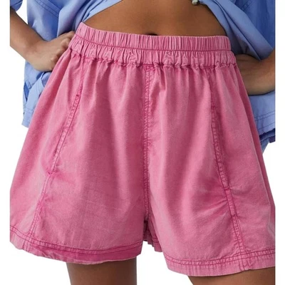 Pantalones Cortos Free People Para Mujer Get Free Algodón Popelina Talla XS Rosa Oscuro Usados en Excelente Condición Foto 1 de 4