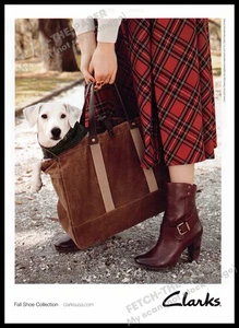 Bolsos de mano Clarks años 2010 anuncio impreso 2013 Jack Russell Terrier Mix Dog - Imagen 1 de 1