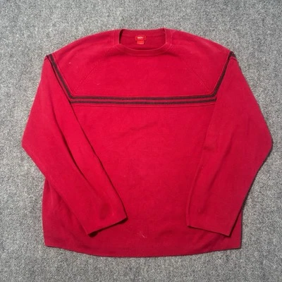 Suéter Mossimo Para Hombre 2XL Rayas Manchadas 100% Algodón Pullover Rojo/Negro Foto 1 de 4