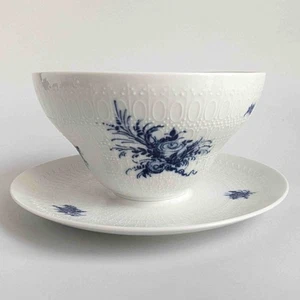 Rosenthal Germany Rhapsody Blue White Porcelain Gravy Boat Romance Romanze - Picture 1 of 10
