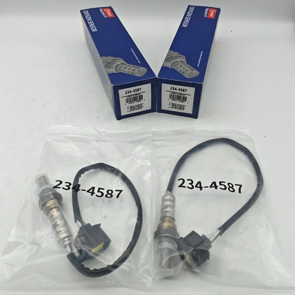 2x Denso Upstream / Downstream Oxygen O2 Sensor 234-4587 For Dodge Ram Chrysler Foto 1 de 4