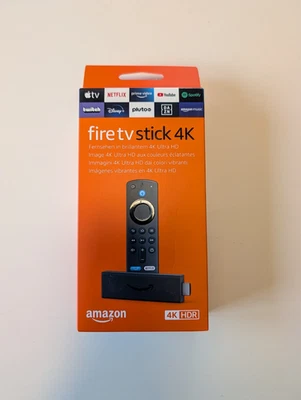 Amazon Fire TV Stick 4K mit Alexa Sprachfernbedienung - Schwarz NEU - Bild 1 von 4