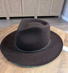 Will + Bear Cooper kaffeefarben/braun Westernhut 100 % Australien Wolle Größe Large neu mit Etikett - Bild 1 von 6