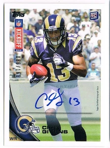 2013 Topps NFL Kickoff Chris Givens Rookie Autograph (86/160) - Picture 1 of 2