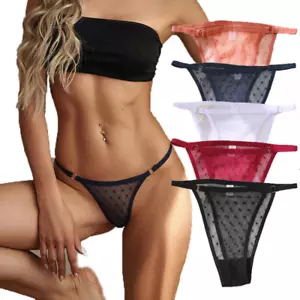 Slip donna in rete trasparente mutandine mutandine traspiranti vita bassa donna - Foto 1 di 16