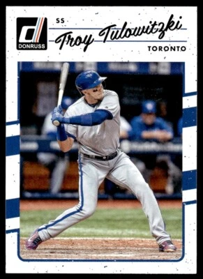 2017 Donruss Baseball Card Troy Tulowitzki Toronto Blue Jays #169 - Image 1 of 2