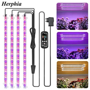 LED Pflanzenlampe 4-Kopf Vollspektrum Wachstumslampe Anzucht Pflanzenlicht Veg - Bild 1 von 55