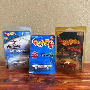 Hot Wheels Houston Astros Coca-Cola Die-Cast Cars lot Walgreens Special Edition - Picture 1 of 7