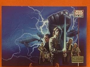 1995 Star Wars Galaxy 3 Luke Skywalker 1st Day Production Card #277