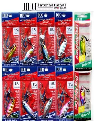 DRAG METAL CAST SLOW JIG DUO 15gr.14.2ml Küste Jigging,JIG,Salzwasser Fischköder - Bild 1 von 4
