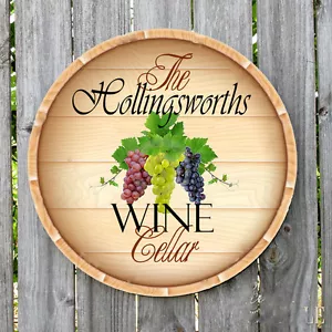 Insegna rotonda in metallo personalizzata CANTINA VINICOLA - Foto 1 di 1