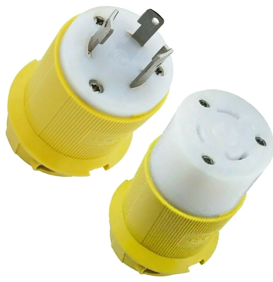 Juego de conectores Hubbell 26CM13/26CM11 30A Marine Twist-Lock nuevo Foto 1 de 1