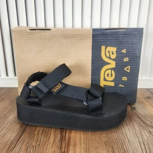 Teva Midform Universal Toddler 11 Black Adjustable Beach Walking Nylon Sandals - Picture 1 of 11