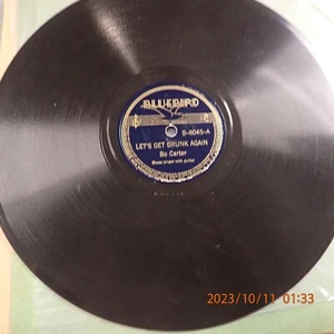 78 Bo Carter Buff Bluebird 8045 Let's Get Drunk Again / Ways Like A Crawfish - Imagen 1 de 2