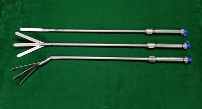 Ventilador retractor laparoscópico 3 piezas 3 aspas articulación 10 mm instrumentos reutilizables Foto 1 de 4