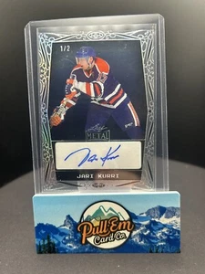 2024 Leaf Metal Legends Jari Kurri AUTO 1/2 - Oilers HOF - Bild 1 von 2