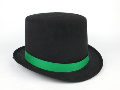 ВЗРОСЛЫЙ ФОКУСНИК ДЖЕНТЛЬМЕН 20-Х СМОКИНГ КОСТЮМ ВОЙЛОК ШЛЯПА ЧЕРНЫЙ С ЛЕНТОЙ ГРУППЫ - Изображение 1 из 4