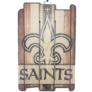 New Orleans Saints Sign 11x17 Wood Fence Style - Picture 1 of 1