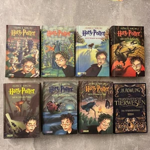Harry Potter Band 1 - 7 + Phantastische Tierwesen Drehbuch Bücher gebunden - Bild 1 von 2