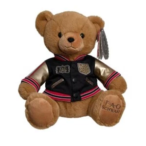 FAO Schwarz Toy Plush Anniversary Bear 12inch with Aviation Jacket 2019 - Picture 1 of 1