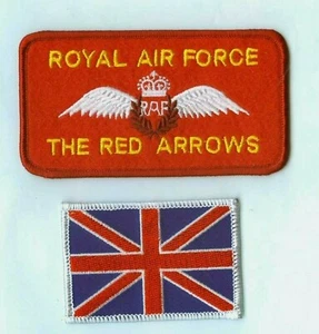 BRITISH AERIO FLYING DEMO TEAM Bügelbild 2-PATCH: Winged Insignia + UK Flag - Bild 1 von 12