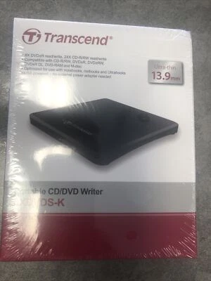 Unidad óptica grabadora de DVD portátil extra delgada Transcend 8K TS8XDVDS-K Foto 1 de 2