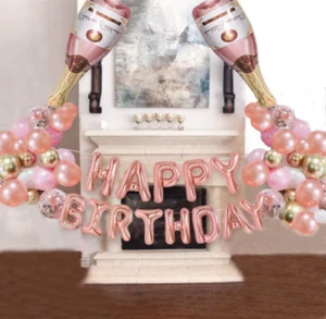 83pcs Celebration Champagne Bottle Foil Latex Balloon Set Birthday Party Decor - Picture 1 of 11