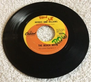The Beach Boys - Heroes And Villains / You're Welcome 1001 RPM 45 Record 7"  - Picture 1 of 3