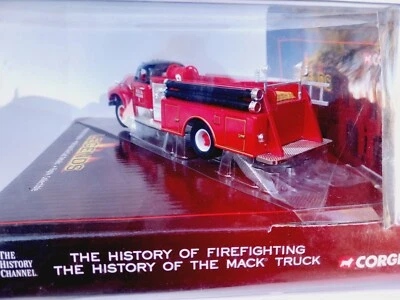 1/50 (1/48) o scale corgi 52314 Mack B closed cab fire pumper truck - Image 1 of 4