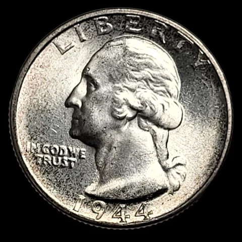 1944 S ✨️BU HIGH MS+++++ GRADE Silver Washington Quarter ✨️ SEE PICS✨️🎉 Cover