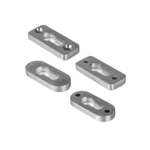 Acciaio Inox Torrosette Castello Edelstahlrosette Porta V2A Monobraccio Levigate - Foto 1 di 6