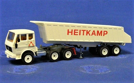  Semirremolque Siku 2919 Mercedes-Benz con volquete HETKAMP - con Alemania - 1/55 sin usar, en caja Foto 1 de 1
