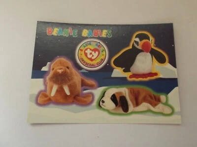 Ty Beanie Babies Official Club "ICE ANIMALS 1" #4 Sticker Trading Card 1999 - Image 1 of 2