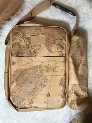 Estuche aislante para vino de picnic almacenamiento de alimentos bolsa de viaje almuerzo mapa geografía bolso Foto 1 de 4