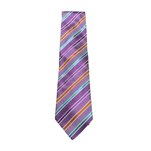 ETRO Modern Designer Multicolor Stripe Silk Tie - Picture 1 of 3