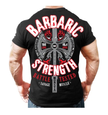 Nueva Camiseta Auténtica Monsta Barbaric Strength Hombre Foto 1 de 3