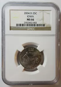 2004-D Iowa Washington Quarter NGC MS66 (#921Q) - Picture 1 of 2