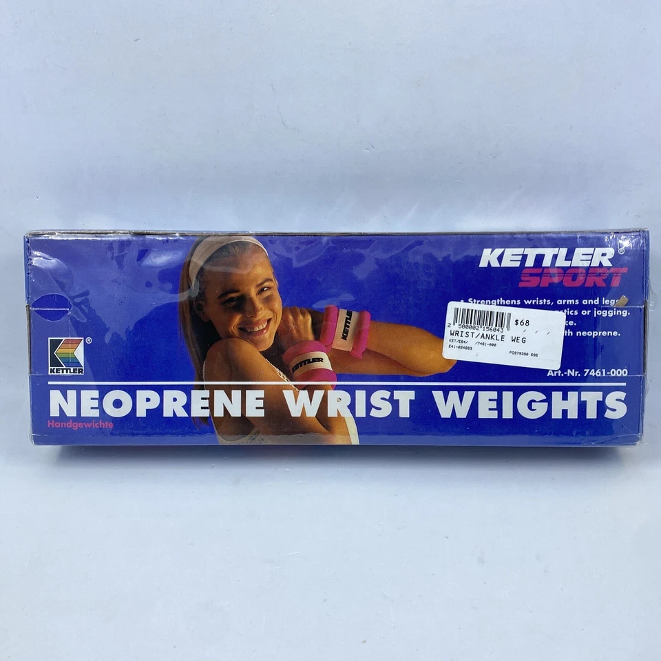 Pesas de muñeca aeróbicas en el tobillo rosa Barbie nailon con neopreno RARO DE COLECCIÓN NUEVO NOS Foto 1 de 4