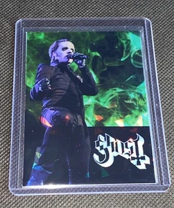 Ghost Band Custom Green Flame Holofoil Refractor Card in toploader rc - Picture 1 of 4