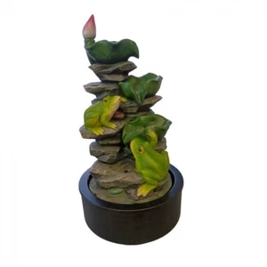 Resin Frog Garden Fountain WATER FEATURE With Pump - Picture 1 of 2