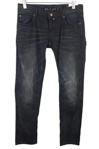 RICHMOND Herren Jeans 32 Schwarz Washed Super Skinny Baumwolle Stretch Low-Rise - Bild 1 von 7