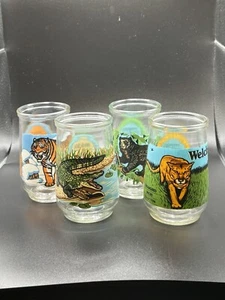 Juego de tarros de gelatina Welches especies en peligro de extinción de colección - OSO, PANTERA, TIGRE, CAIMÁN - Imagen 1 de 12