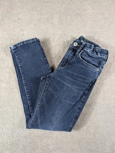 Youth Boys Old Navy Slim Blue Jeans Size 8 Distressed Adjustable Waist - Picture 1 of 11