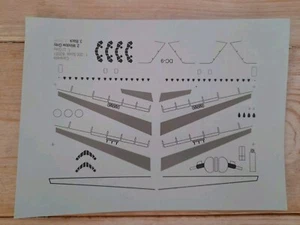 Calcomanías de avión de avión 1:200 alas y cabina CARAVELLE DC-9 tobogán acuático - Imagen 1 de 5