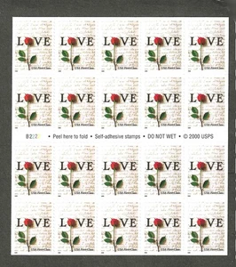 #3496a {34}c CARTA DE AMOR NO DENOMINADA EDICIÓN FOLLETO DE 20 DESPLEGADO - Imagen 1 de 2